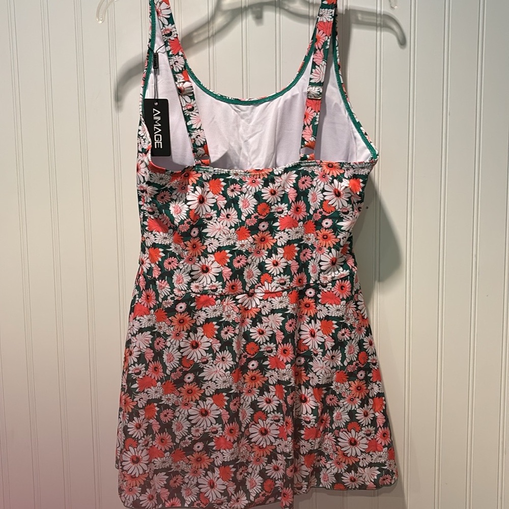 NWT Ai’Mage Swimdress Tummy Control Bathing Suit Size XL - Picture 3 of 6